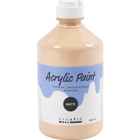 Akrylfärg A'Color 500 ml matt ljus hudton