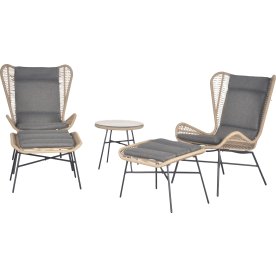 Thorkild Loungeset 2 pers. 5 delar med kuddar