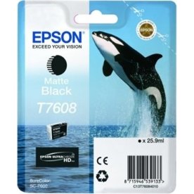Epson bläckpatron T76084010, 26ml, svart