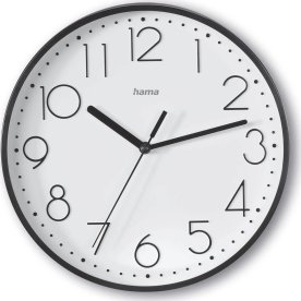 HAMA Väggklocka Salina Diameter 22cm, Svart