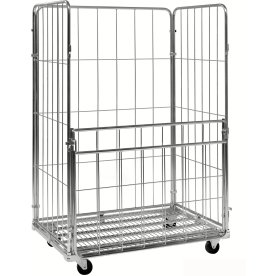 4-sidig rullcontainer med vikbar sida, 1200x800x18
