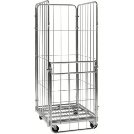 4-sidig rullcontainer med vikbar sida, 720x800x180