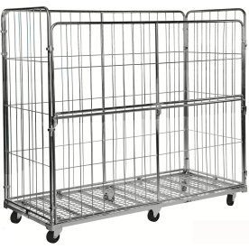 4 sidig rullcontainer med vikbar sida, 200x80x180