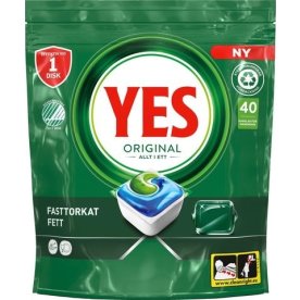 YES Original Maskindiskttabletter, 40/fp