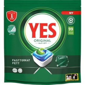 YES Original Maskindiskttabletter, 99/fp