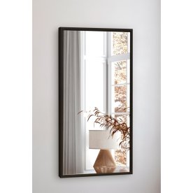 Incado spegel med träram, 40x80 cm, svart ek