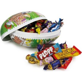 Påskägg med inslaget godis, 500g