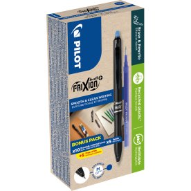 Pilot Frixion Ball+ Greenpack | Rollerball | Blå