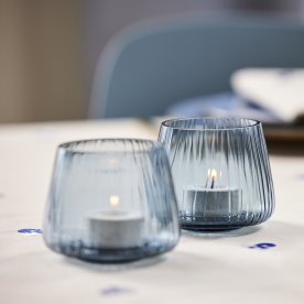 BITZ Kusintha ljusstakar H7,5 cm, blå, 2 st.