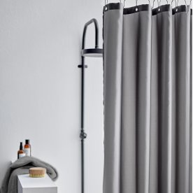 Södahl Comfort duschdraperi, 200 x 180 cm, grå