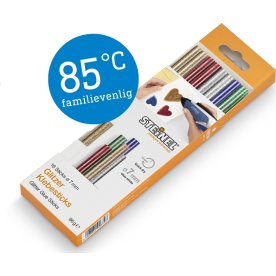 Steinel Limstift glitterfärger, 7mm, 85°C, 16 st.