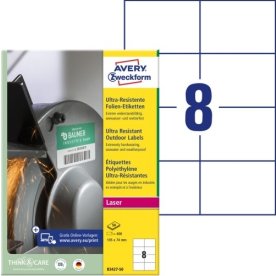 Avery B3427-50 Etiketter | 105x74 mm | 400 st.