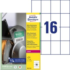 Avery B5274-50 Etiketter | 52x74 mm | 800 st.