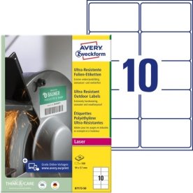Avery B7173-50 Etiketter | 99x57 mm | 500 st.