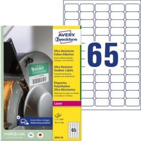 Avery B7651-50 Etiketter | 38x21 mm | 3.250 st.