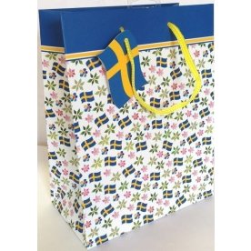 Presentpåse med Svenskt motiv, 24x17,7cm, 1 st.