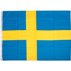 Flagga, svenska flaggan, textil, 90x150 cm.