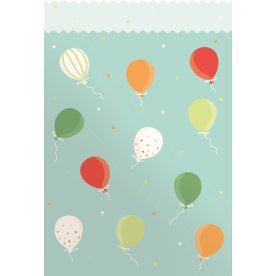 Godispåse, ballonger, papper, 13x19 cm, 8 st.
