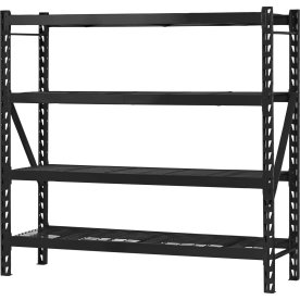 Stålhyllor m. 4 gallerhyllor, 800kg, 183x196x61cm