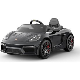 Elbil Porsche Spyder 718 RS barnbil, svart