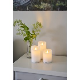 Sirius Sara laddningsbar LED-ljus H10,5/12,5/15 cm