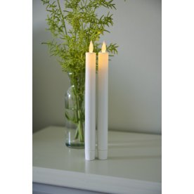 Sirius Sara laddningsbar LED-ljus H25cm, vit