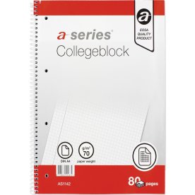 a-serie Kollegieblock | A4 | Kvadratisk