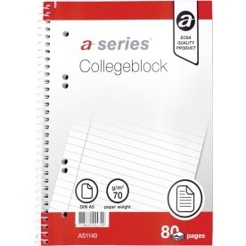a-series Kollegieblock | A5 | Line grid