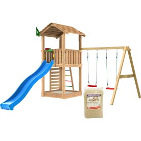Jungle Gym Cottage 2.1 Lektorn, gungor+rutschkana