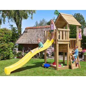 Jungle Gym Cubby Lektorn m. gul rutschkana