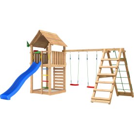 Jungle Gym Cabin 2.1 Lektorn, klättring&Rutschkana