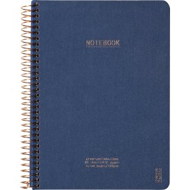 Kozo Premium Anteckningsbok A5 | Linjerad | Marin