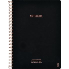 Kozo Premium Anteckningsbok | A4 | Rutat | Svart