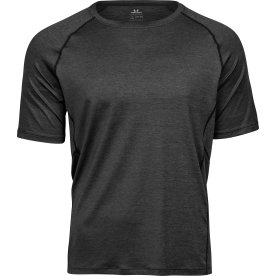 Tee Jays CoolDry Tee, Svart melange, Stl. L