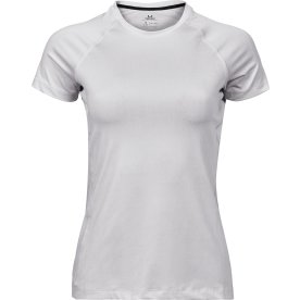 Tee Jays CoolDry Tee Dam, Vit, Stl. S