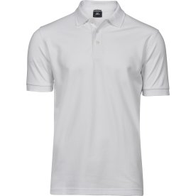 Tee Jays Luxury Stretch Polo, Vit, Stl. M