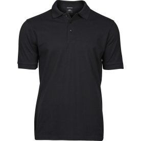 Tee Jays Luxury Stretch Polo, Svart, Storlekar. S