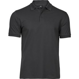 Tee Jays Luxury Stretch Polo, Mörkgrå, Stl. S