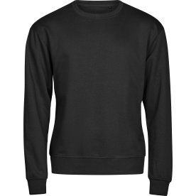 Tee Jays Power Sweatshirt, Svart, Stl. 4XL