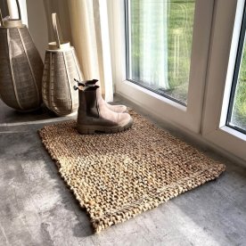 Dörrmatta, B70 x D50cm, Natur, jute/bomull