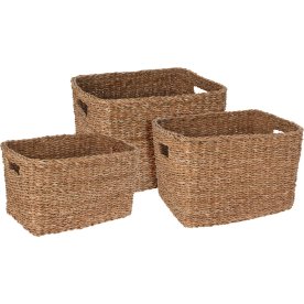 Korgset, H15/13/9 cm, natur, 5 st.