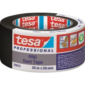 tesa Pro Gaffatejp | 50 mm | 25 m | Svart