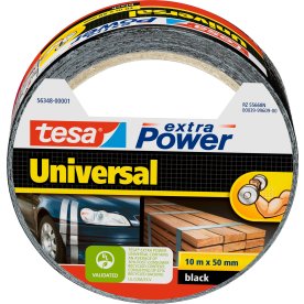 tesa Extra Power Gaffatejp | 50 mm | 10 m | Svart