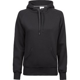 Tee Jays Hooded Sweatshirt, Dam,, Svart, Stl. 2XL