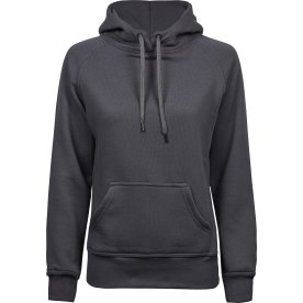 Tee Jays Hooded Sweatshirt, Dam,, Mörkgrå, Stl. XL