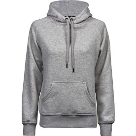 Tee Jays Hooded Sweatshirt Dam, Ljusgrå, Strl. L