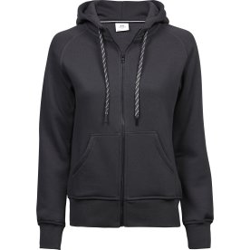Tee Jays Fashion Hoodie, Dam, Mörkgrå, Stl. S