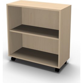 Jive hylla, 2 fack, björkfanér, hjulförberedd, D35