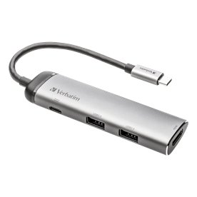 Verbatim USB-C Multiport Hub 3.0 + 1 x HDMI, grå