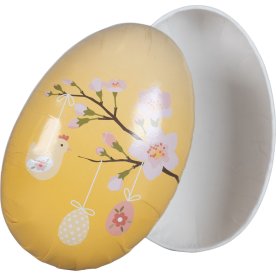 Påskägg med blommor, ägg & djur, H15xØ9cm, kartong
